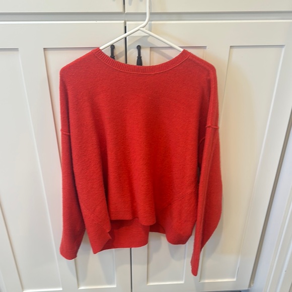 Free People Sweaters - Free People Bold Red Crew Neck Sweater
